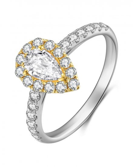 PEAR DIAMOND ENGAGEMENT RING (TR4073)