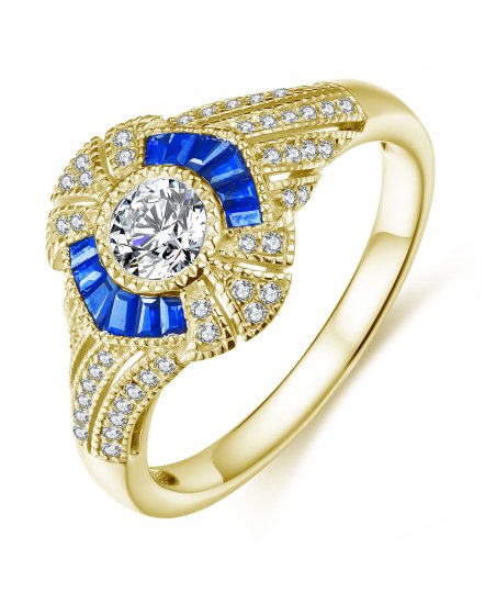 SAPPHIRE DIAMOND RING (TR4084)
