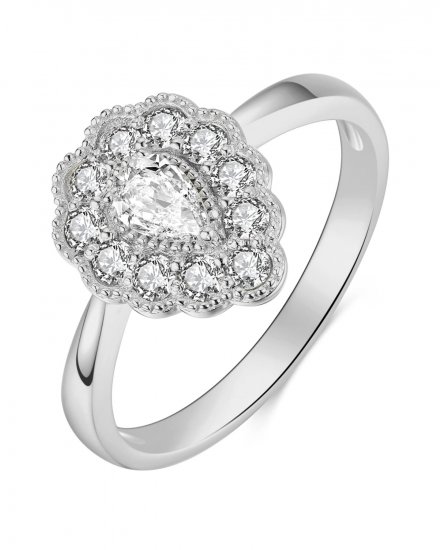 PEAR DIAMOND ENGAGEMENT RING (TR4086)