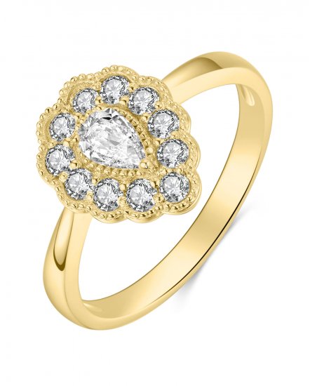 PEAR DIAMOND ENGAGEMENT RING (TR4086)