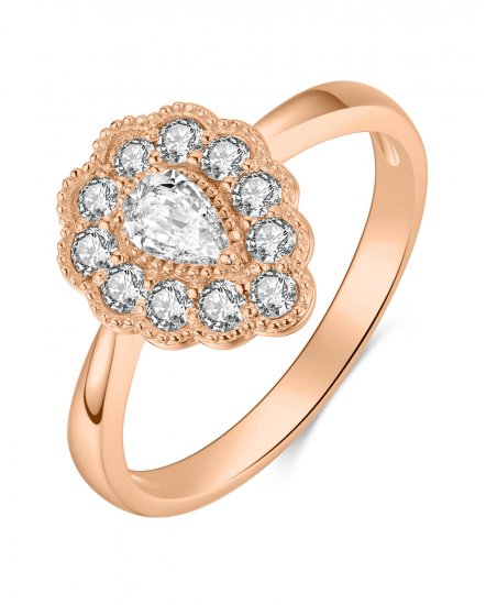 PEAR DIAMOND ENGAGEMENT RING (TR4086)