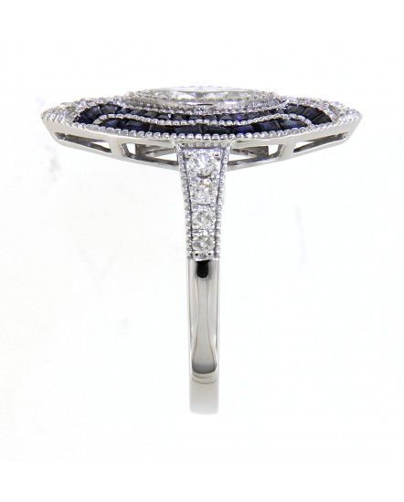 SAPPHIRE DIAMOND RING (TR4093)