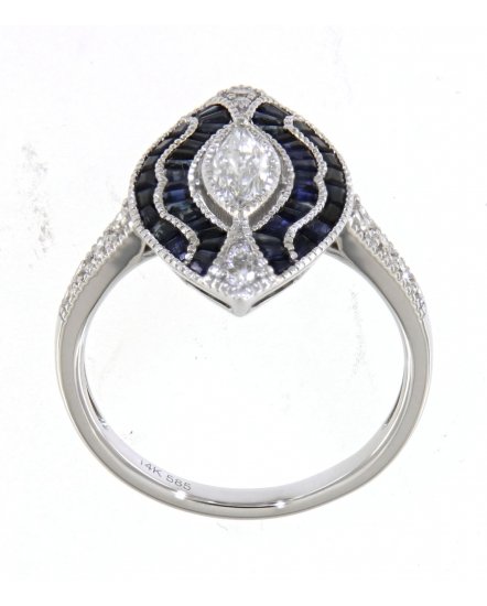 SAPPHIRE DIAMOND RING (TR4093)