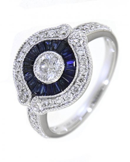 SAPPHIRE DIAMOND RING (TR4096)