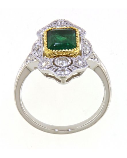 EMERALD CUT DIAMOND RING (TR4106)