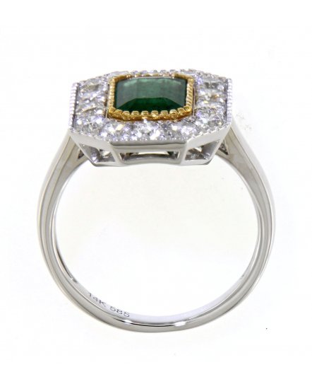 EMERALD CUT DIAMOND RING (TR4111)