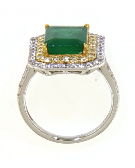 EMERALD CUT DIAMOND RING (TR4113)