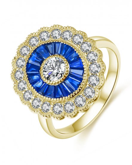 SAPPHIRE DIAMOND RING (TR4123)