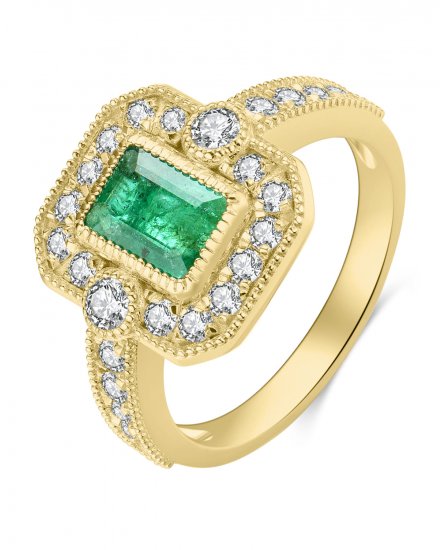 EMERALD CUT DIAMOND RING (TR4124)