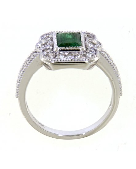 EMERALD CUT DIAMOND RING (TR4124)