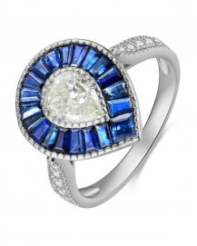 SAPPHIRE DIAMOND RING (TR4134)
