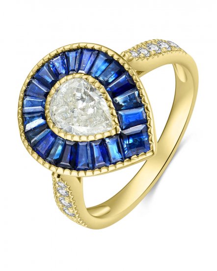 SAPPHIRE DIAMOND RING (TR4134)