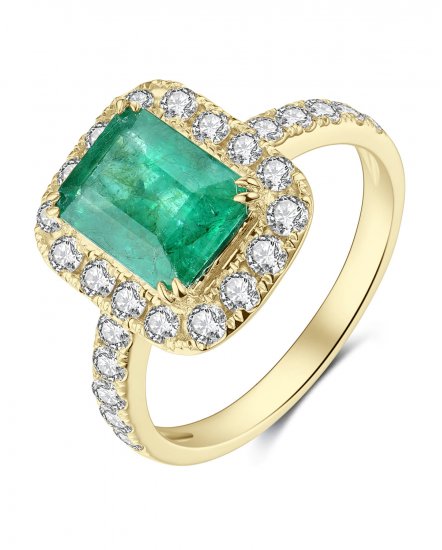 EMERALD CUT DIAMOND RING (TR4138)