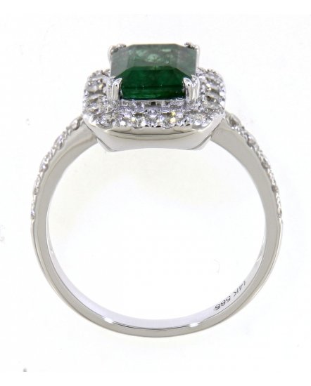 EMERALD CUT DIAMOND RING (TR4138)