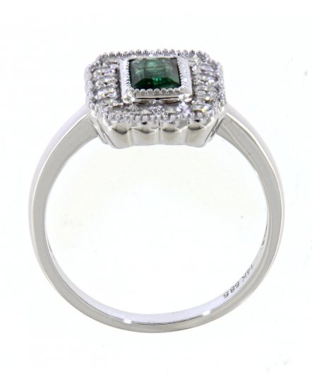 EMERALD CUT DIAMOND RING (TR4141)