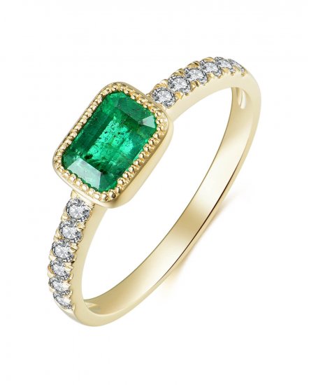 EMERALD CUT DIAMOND RING (TR4145)