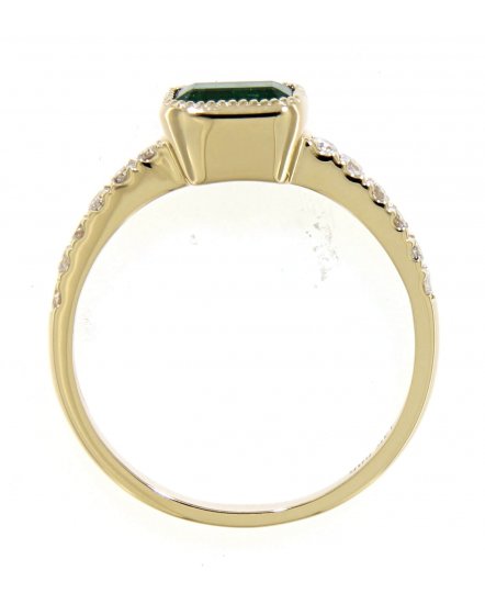 EMERALD CUT DIAMOND RING (TR4145)