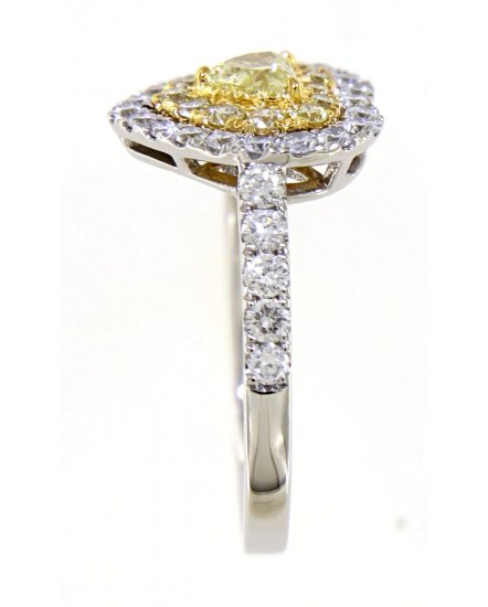 MULTI TONE HEART SHAPE DIAMOND ENGAGEMENT RING (TR4148)