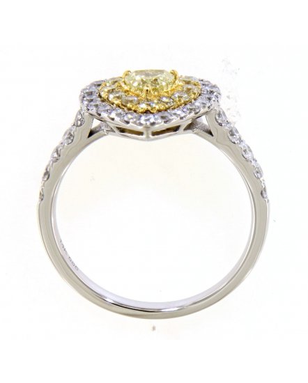 MULTI TONE HEART SHAPE DIAMOND ENGAGEMENT RING (TR4148)
