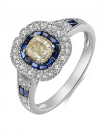 SAPPHIRE DIAMOND RING (TR4160)