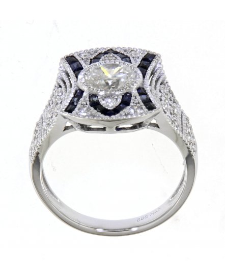 SAPPHIRE DIAMOND RING (TR4162)