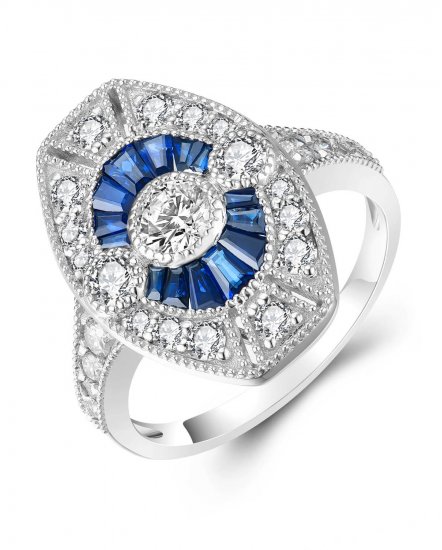 SAPPHIRE DIAMOND RING (TR4181)