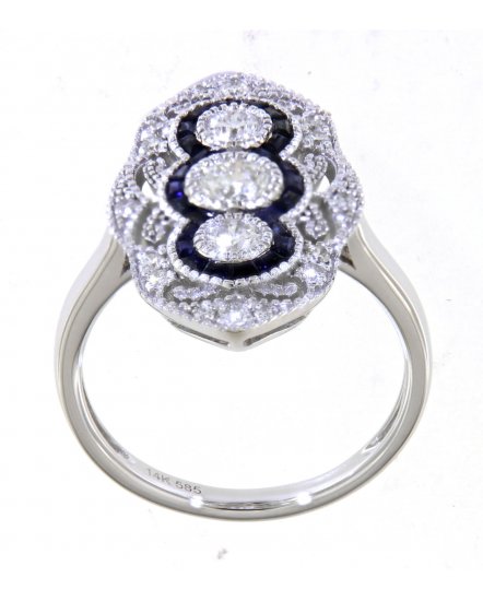 SAPPHIRE DIAMOND RING (TR4184)