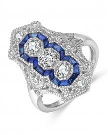 SAPPHIRE DIAMOND RING (TR4197)