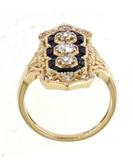 SAPPHIRE DIAMOND RING (TR4197)
