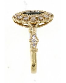 MARQUISE SAPPHIRE DIAMOND RING (TR4198)