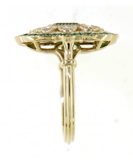 EMERALD CUT DIAMOND RING (TR4199)
