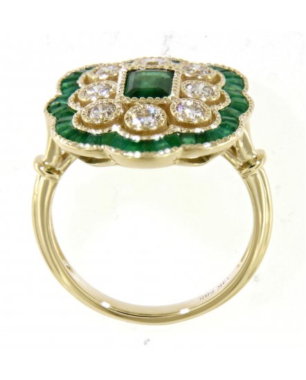EMERALD CUT DIAMOND RING (TR4199)