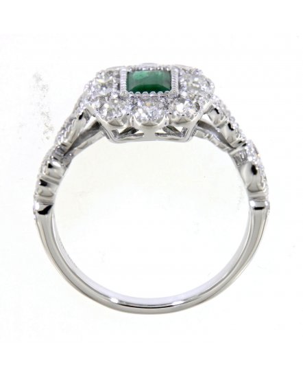 EMERALD CUT DIAMOND RING (TR4200)