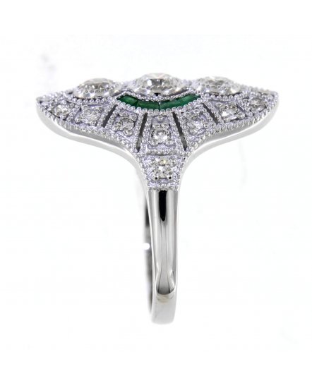 EMERALD DIAMOND RING (TR4205)