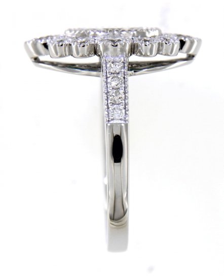 MARQUISE STYLE EMERALD DIAMOND RING (TR4223)