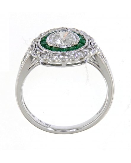 EMERALD DIAMOND RING (TR4225)