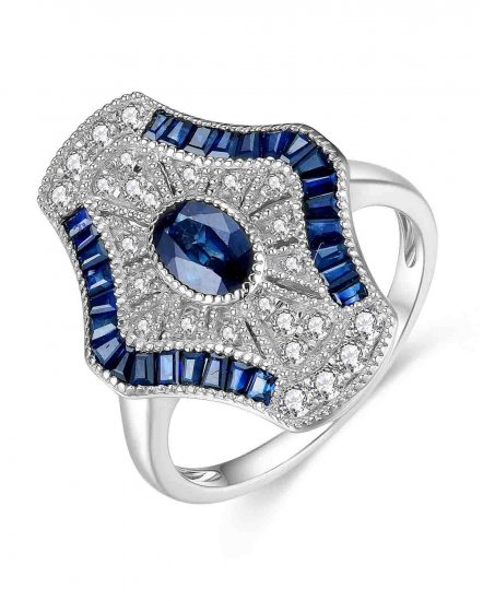 SAPPHIRE DIAMOND RING (TR4240)