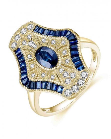 SAPPHIRE DIAMOND RING (TR4240)