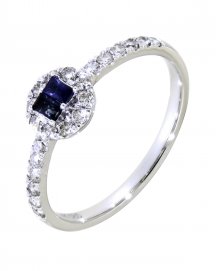 BAGUETTE SAPPHIRE DIAMOND RING (TR4259)