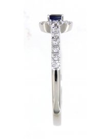BAGUETTE SAPPHIRE DIAMOND RING (TR4259)