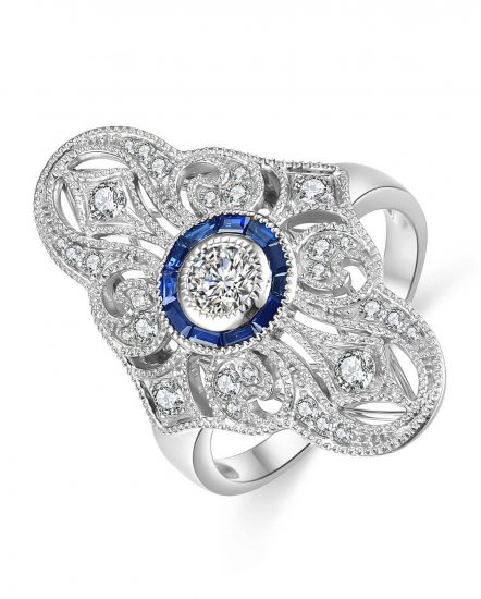 SAPPHIRE DIAMOND RING (TR4274)