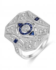 SAPPHIRE DIAMOND RING (TR4280)