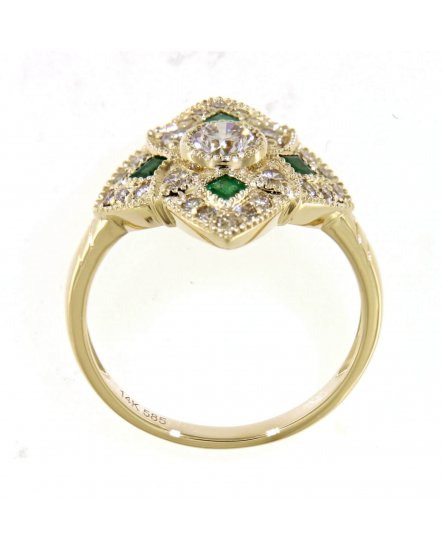 EMERALD DIAMOND RING (TR4281)