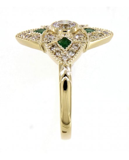 EMERALD DIAMOND RING (TR4281)