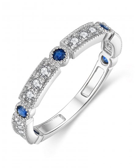 SAPPHIRE DIAMOND BAND (TR4284)
