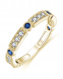 SAPPHIRE DIAMOND BAND (TR4284)