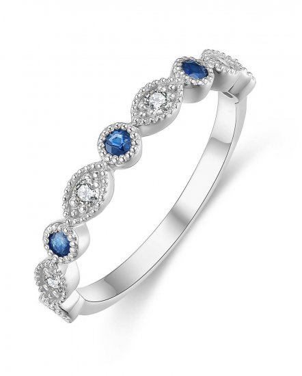 SAPPHIRE DIAMOND BAND (TR4291)