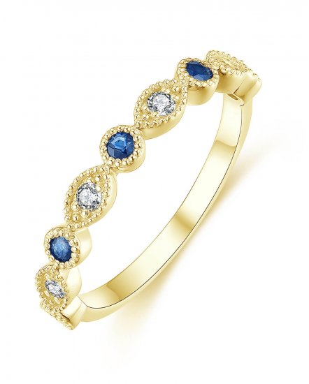 SAPPHIRE DIAMOND BAND (TR4291)