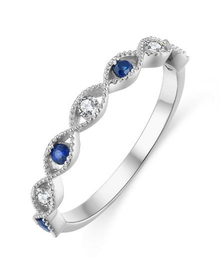 SAPPHIRE DIAMOND BAND (TR4293)