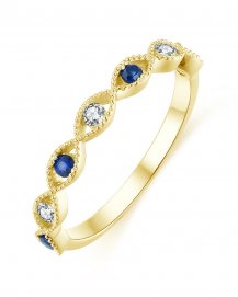 SAPPHIRE DIAMOND BAND (TR4293)
